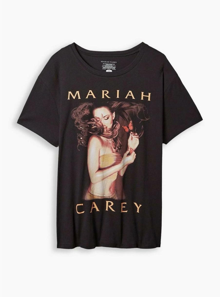 Tops * | Null Mariah Carey Relaxed Fit Cotton Crew Tee