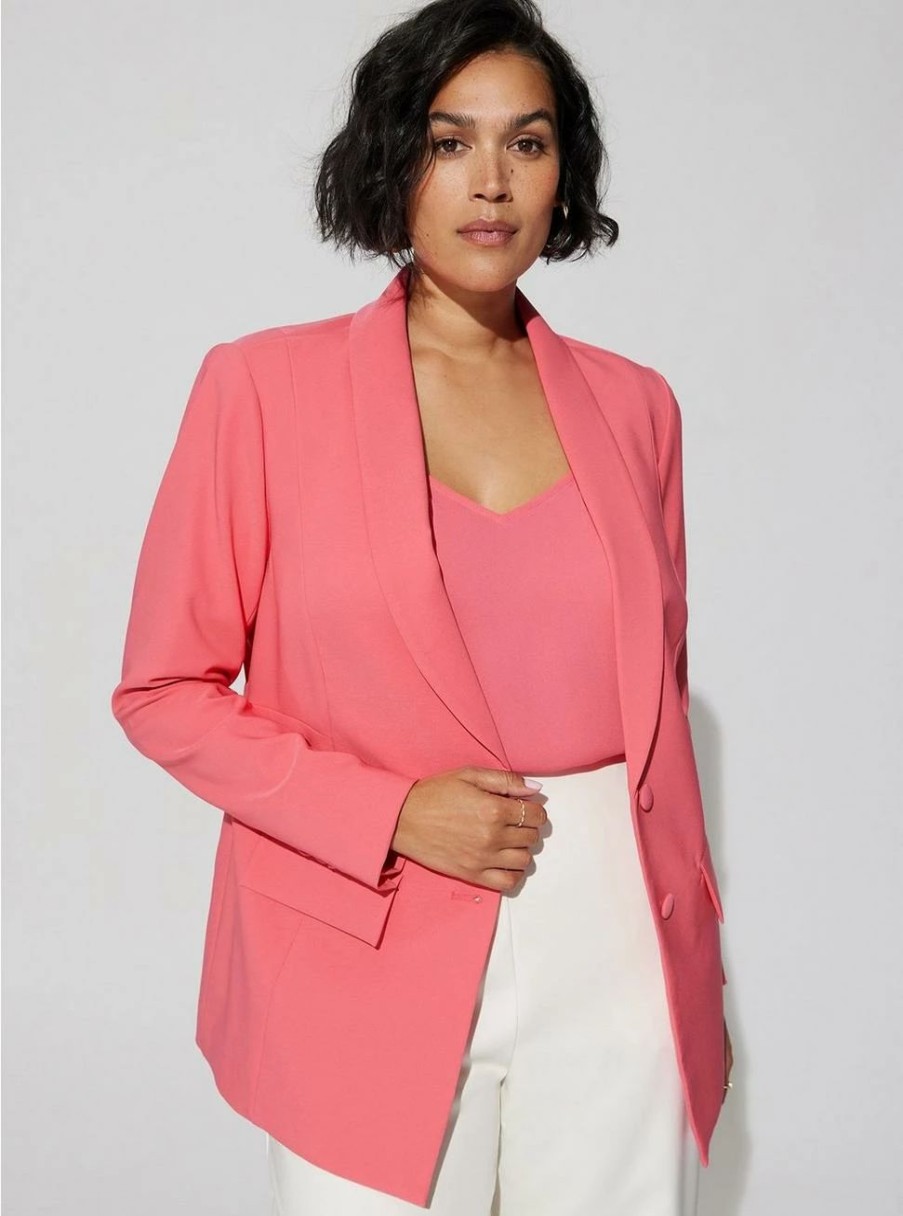 Jackets * | Torrid Studio Refined Crepe Classic Blazer