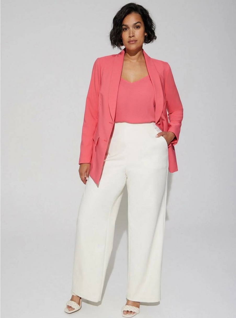 Jackets * | Torrid Studio Refined Crepe Classic Blazer