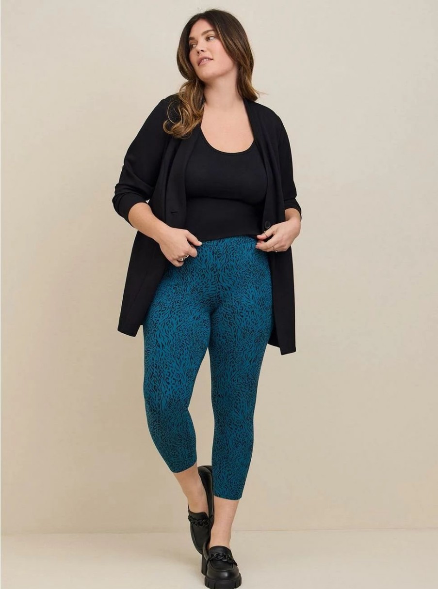 Bottoms * | Torrid Crop Signature Waist Pocket Premium Legging