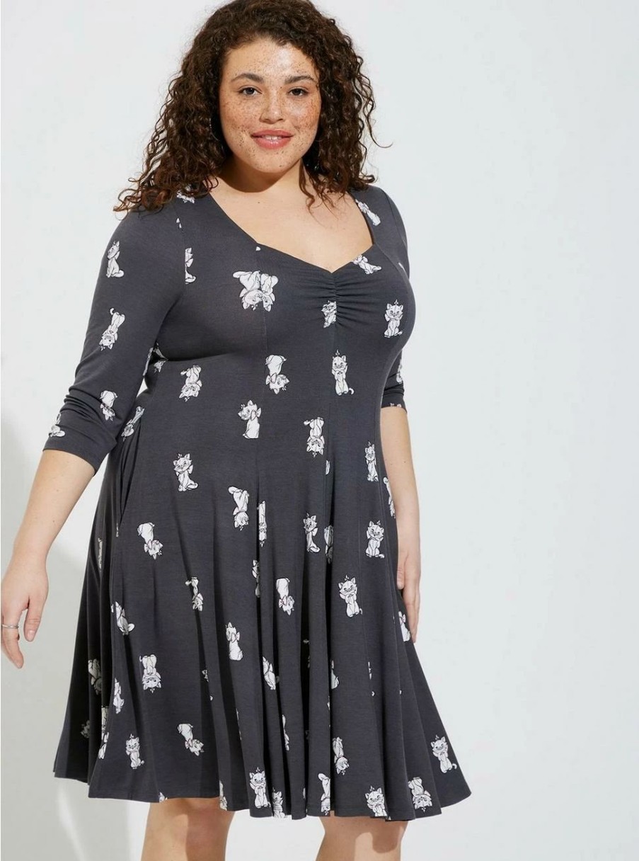 Dresses * | Torrid Disney Aristocats Skater Super Soft Dress