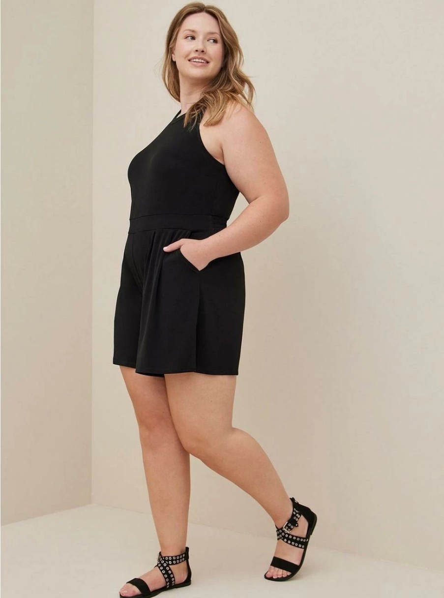 Dresses * | Torrid Studio Knit Goddess Neck Romper