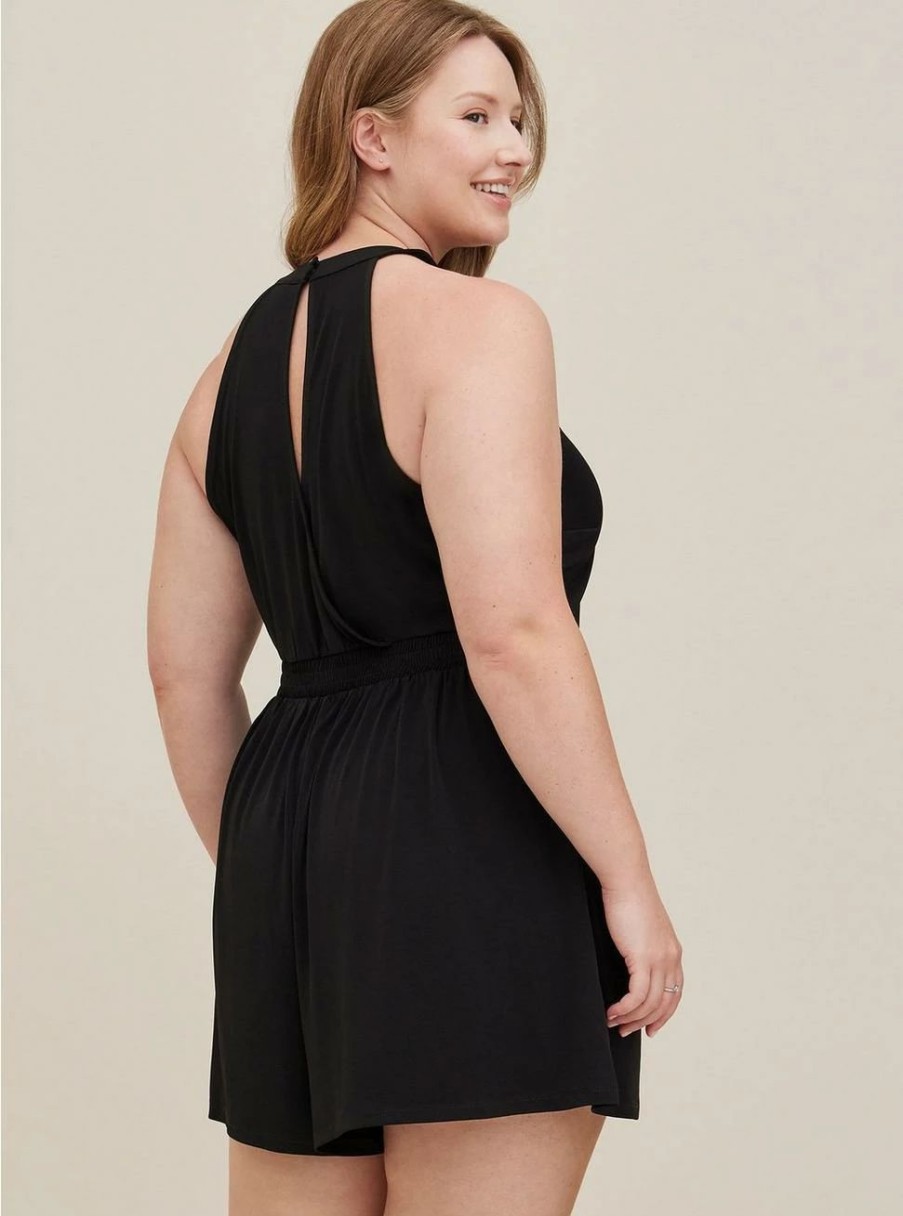 Dresses * | Torrid Studio Knit Goddess Neck Romper