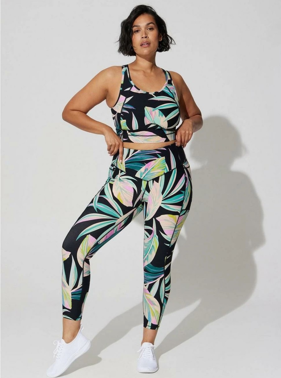 Bottoms * | Torrid Performance Core Crop V Band Active Legging