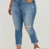 Jeans * | Torrid Boyfriend Straight Vintage Stretch Mid-Rise Jean