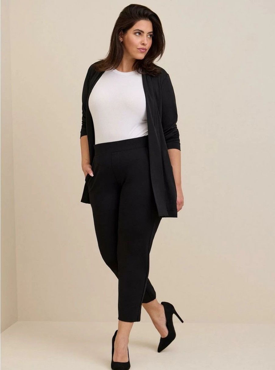 Jackets * | Torrid Crepe Open Front Cardigan