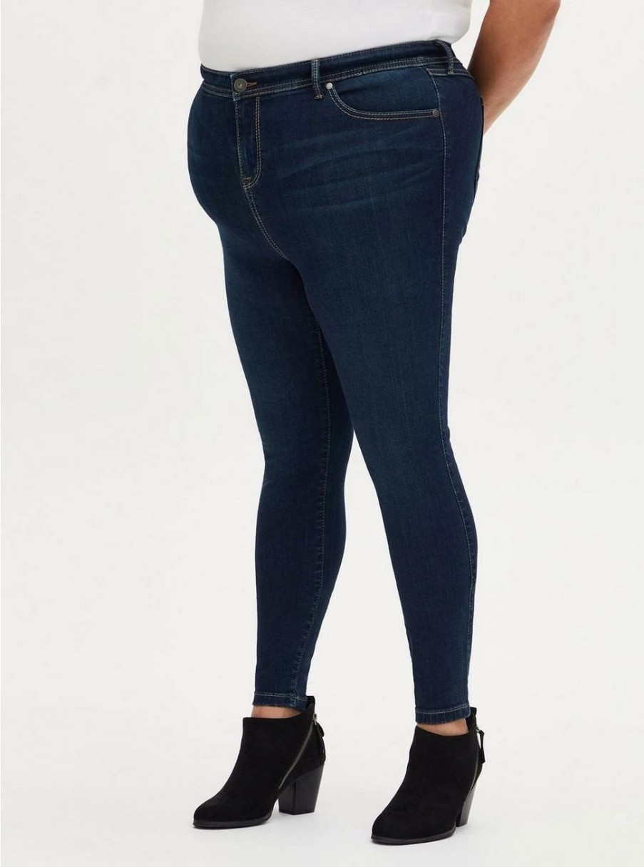 Jeans * | Torrid Midfit Skinny Super Soft Mid-Rise Jean