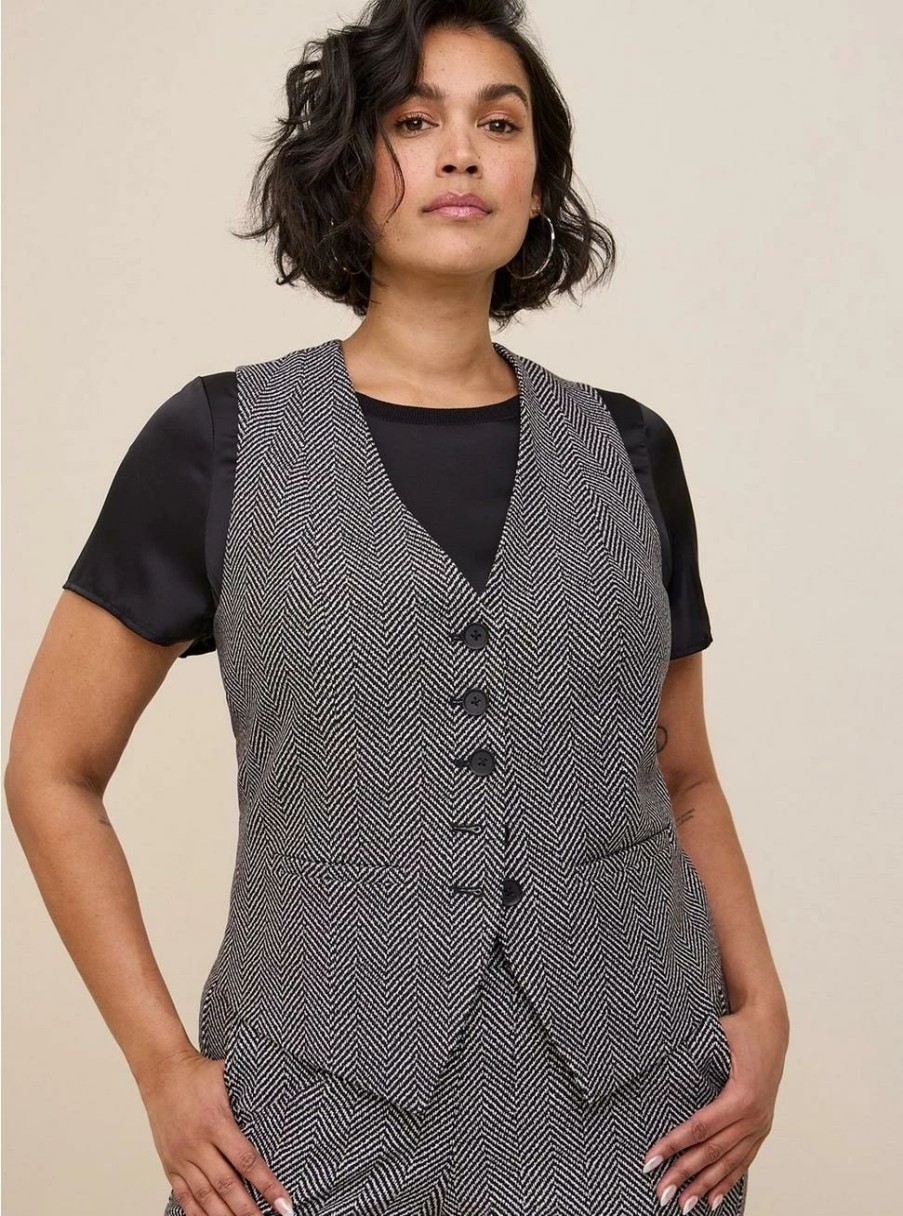 Jackets * | Torrid Studio Luxe Ponte Vest