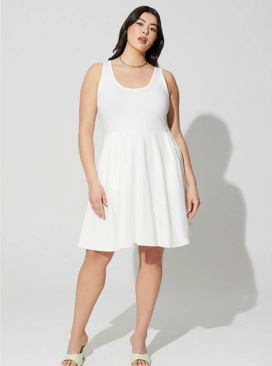 Dresses * | Torrid Mini Foxy Skater Dress