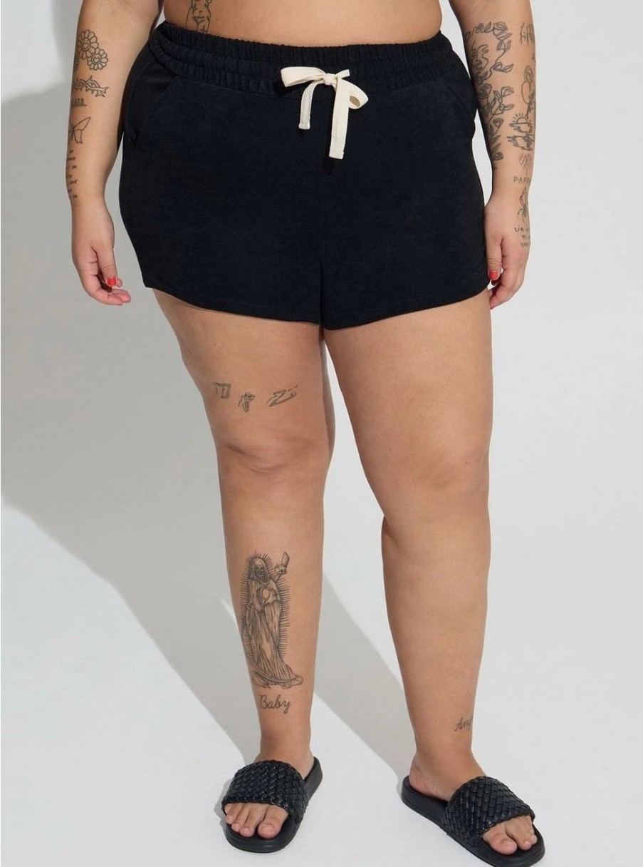 Bottoms * | Torrid Terry Cloth Split Side Beach Short