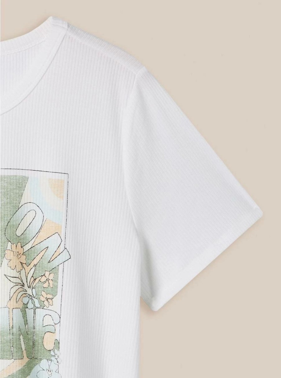 Tops * | Null Bring The Sun Super Soft Rib Crew Neck Tee