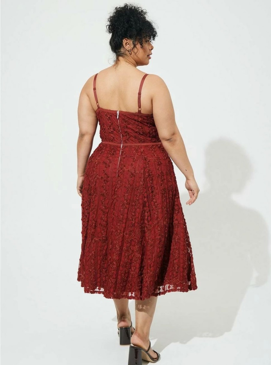 Dresses * | Torrid Tea Length Lace Sweetheart Dress