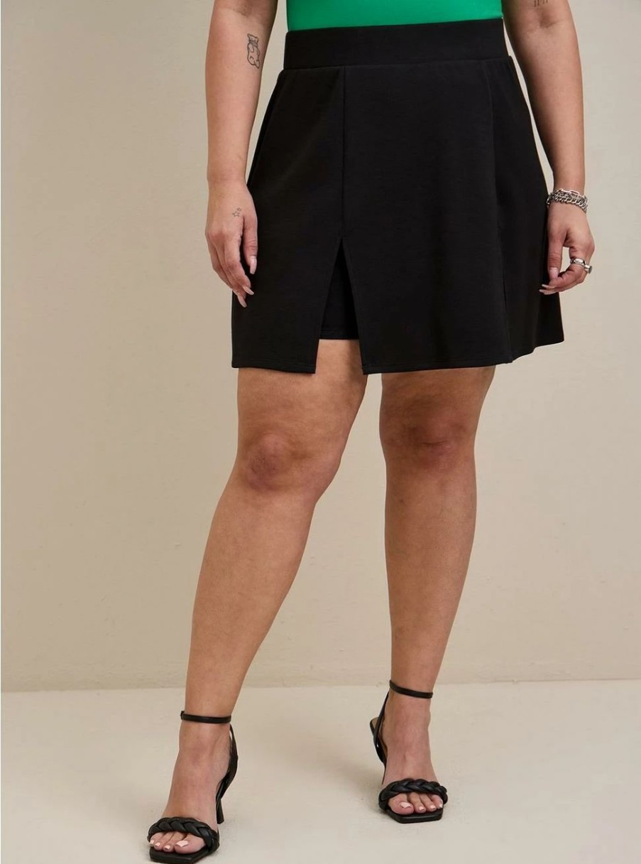 Bottoms * | Torrid Mini Scuba Side Slit Skort