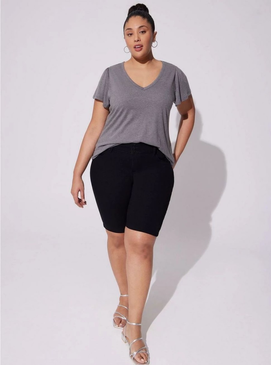 Bottoms * | Torrid Bermuda Jegging Super Soft High-Rise Short