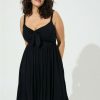 Dresses * | Torrid Mini Super Soft Bow Front Skater Dress