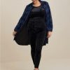 Bottoms * | Torrid Full Length Crushed Velvet Short Sleeve Catsuit