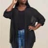 Jackets * | Torrid Chiffon Shirt Kimono