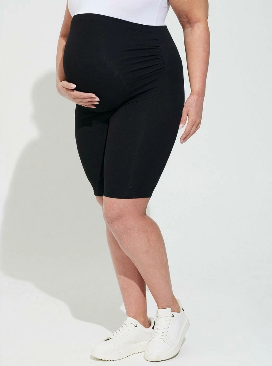 Bottoms * | Torrid 9 Inch Maternity Premium Bike Short