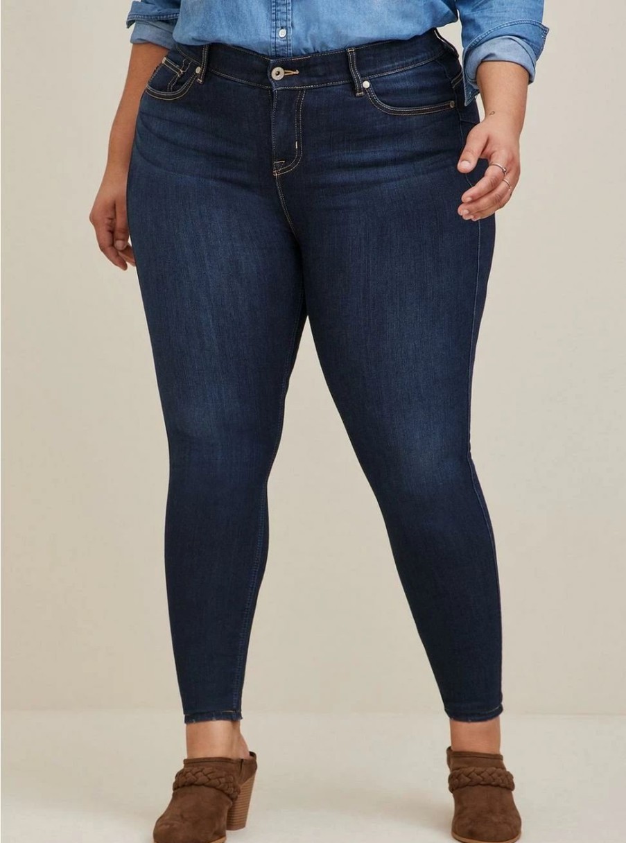 Jeans * | Torrid Bombshell Skinny Premium Stretch High-Rise Jean