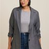 Jackets * | Torrid Studio Luxe Long Line Blazer