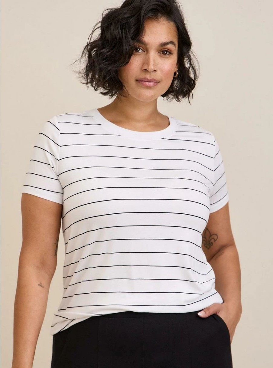 Tops * | Torrid Perfect Super Soft Crew Neck Tee