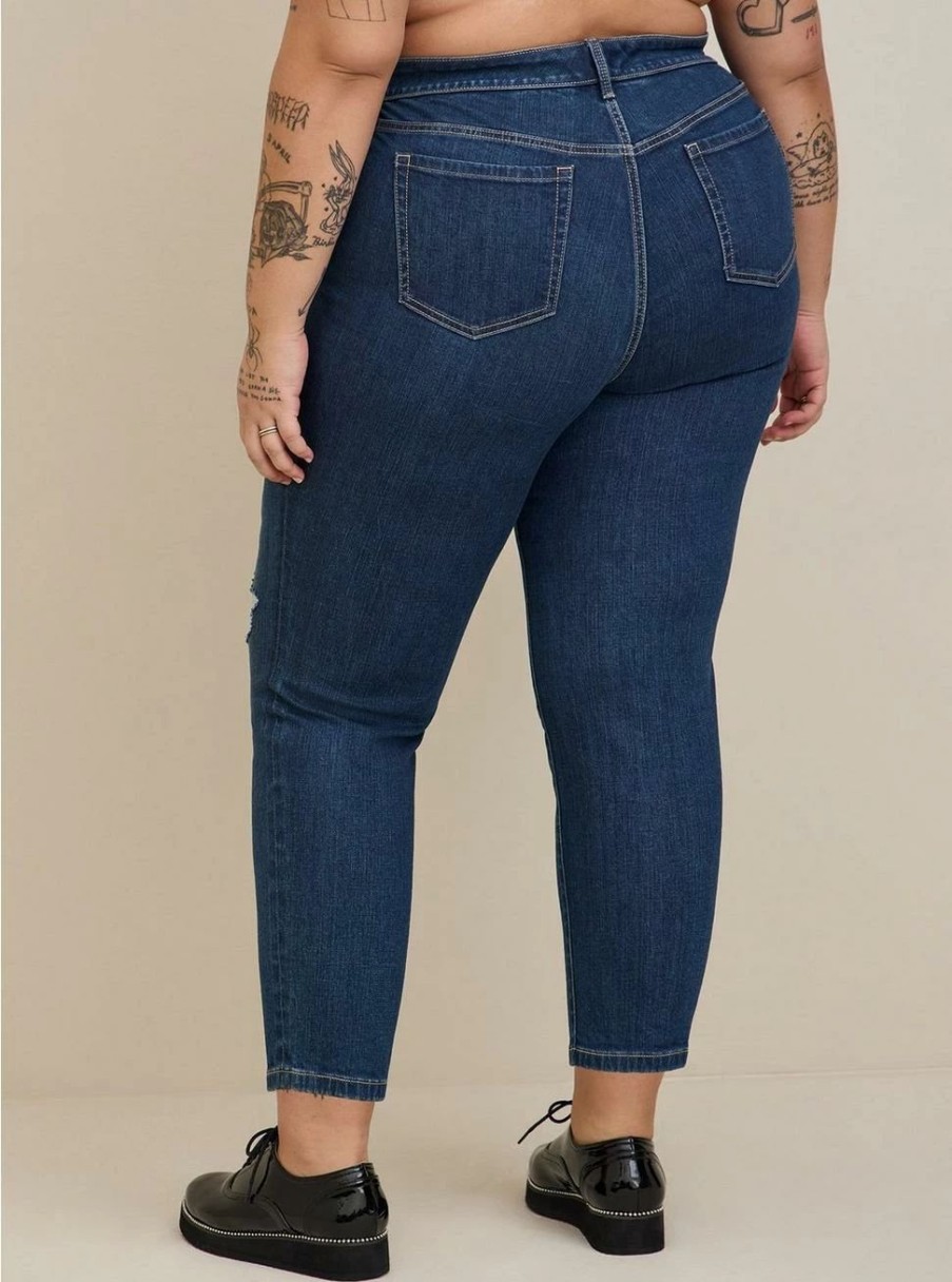 Jeans * | Torrid Perfect Boyfriend Ankle Vintage Stretch Mid-Rise Jean (Regular)