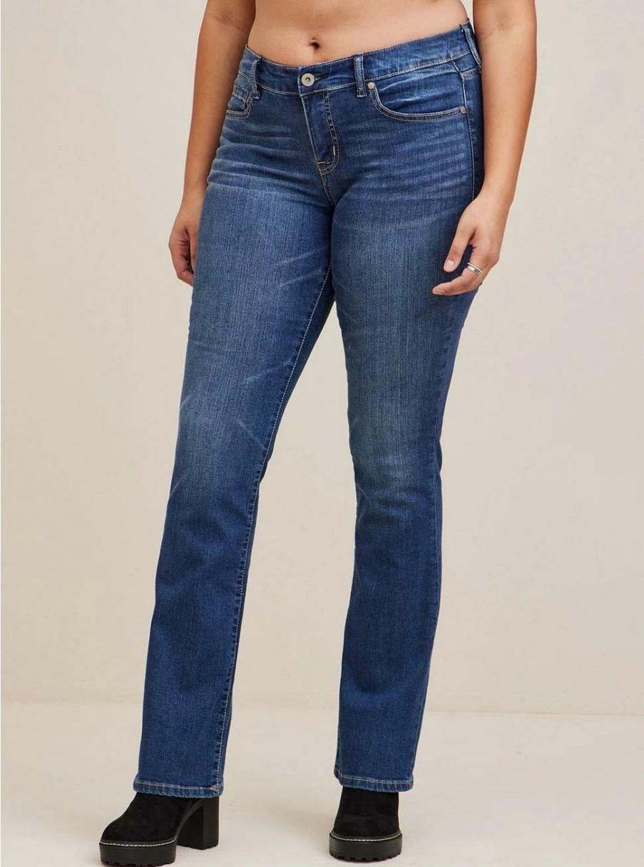 Jeans * | Torrid Slim Boot Vintage Stretch Mid-Rise Jean