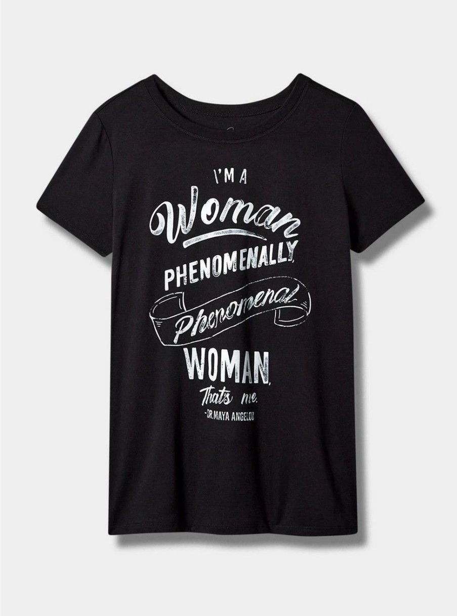 Tops * | #Torridstrong Maya Angelou Slim Fit Crew Tee