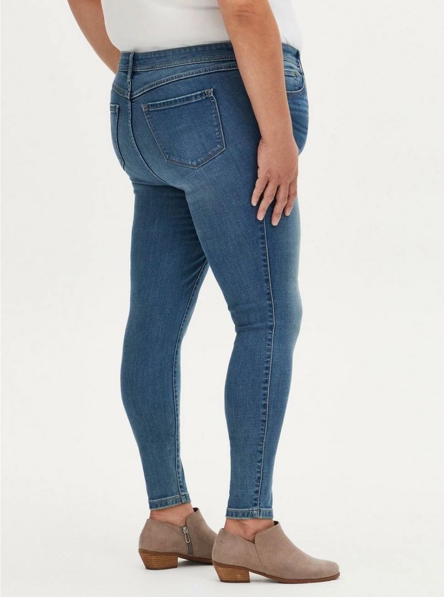 Jeans * | Torrid Midfit Skinny Super Soft Mid-Rise Jean