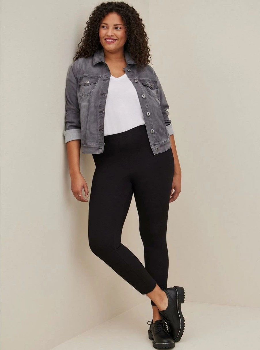 Bottoms * | Torrid Crop Comfort Waist Premium Legging