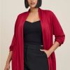 Jackets * | Torrid Crepe Open Front Cardigan