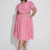 Dresses * | Torrid Midi Seer Sucker Smocked Skirt Set