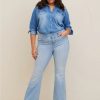 Jeans * | Torrid Bombshell Flare Premium Stretch High-Rise Jean