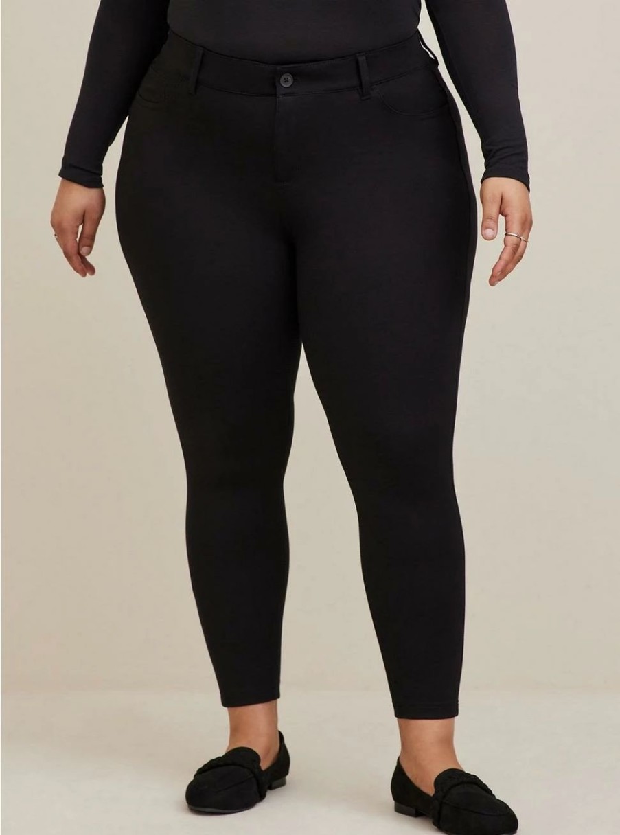 Bottoms * | Torrid Bombshell Skinny Studio Luxe Ponte High-Rise Pant