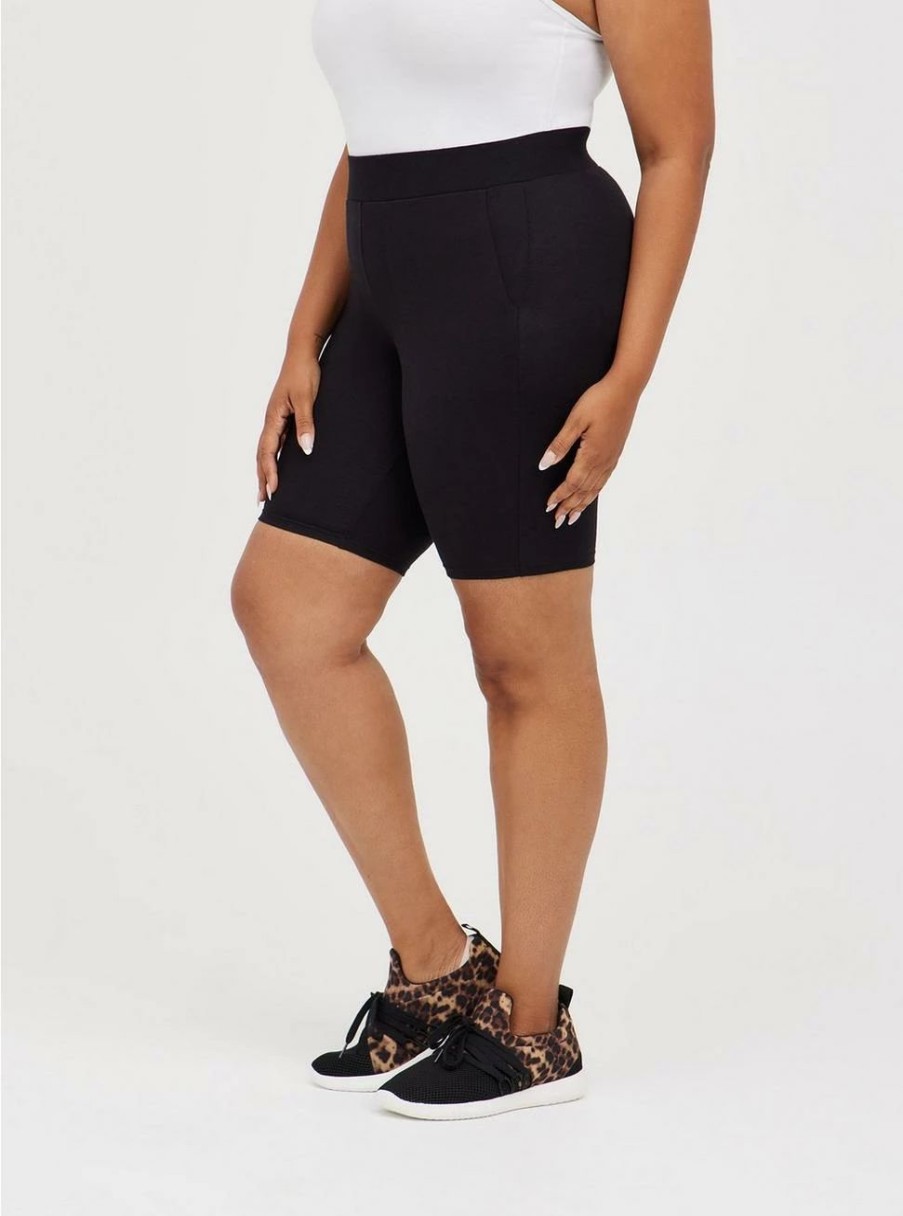 Bottoms * | Torrid 9 Inch Signature Waist Pocket Bike Short