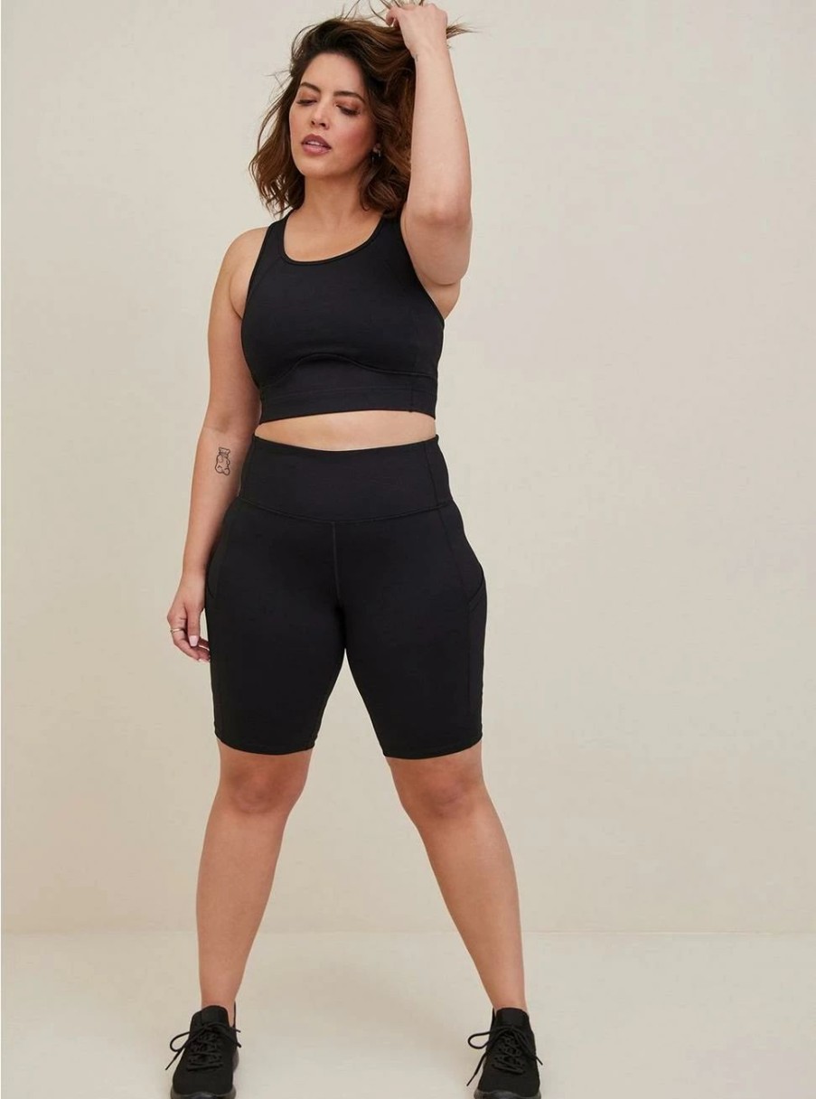 Bottoms * | Torrid Bike Short Performance Core Black