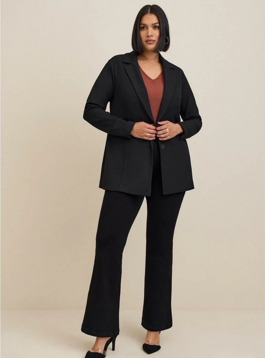 Jackets * | Torrid Studio Luxe Long Line Blazer