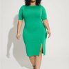 Dresses * | Torrid Midi Studio Cupro Bodycon Dress