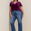 Jeans * | Torrid Flare Vintage Stretch Mid-Rise Jean