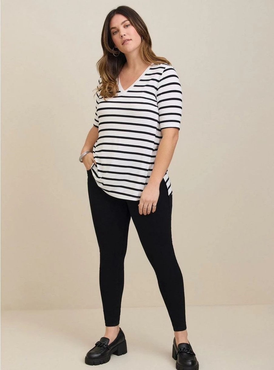 Tops * | Torrid Favorite Tunic Super Soft V-Neck Side Slit Tee