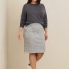 Bottoms * | Torrid Midi Studio Double Knit Pencil Skirt