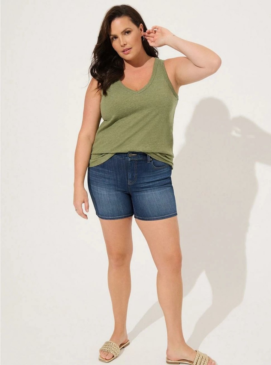 Jeans * | Torrid 5 Inch Bombshell Premium Stretch High-Rise Short