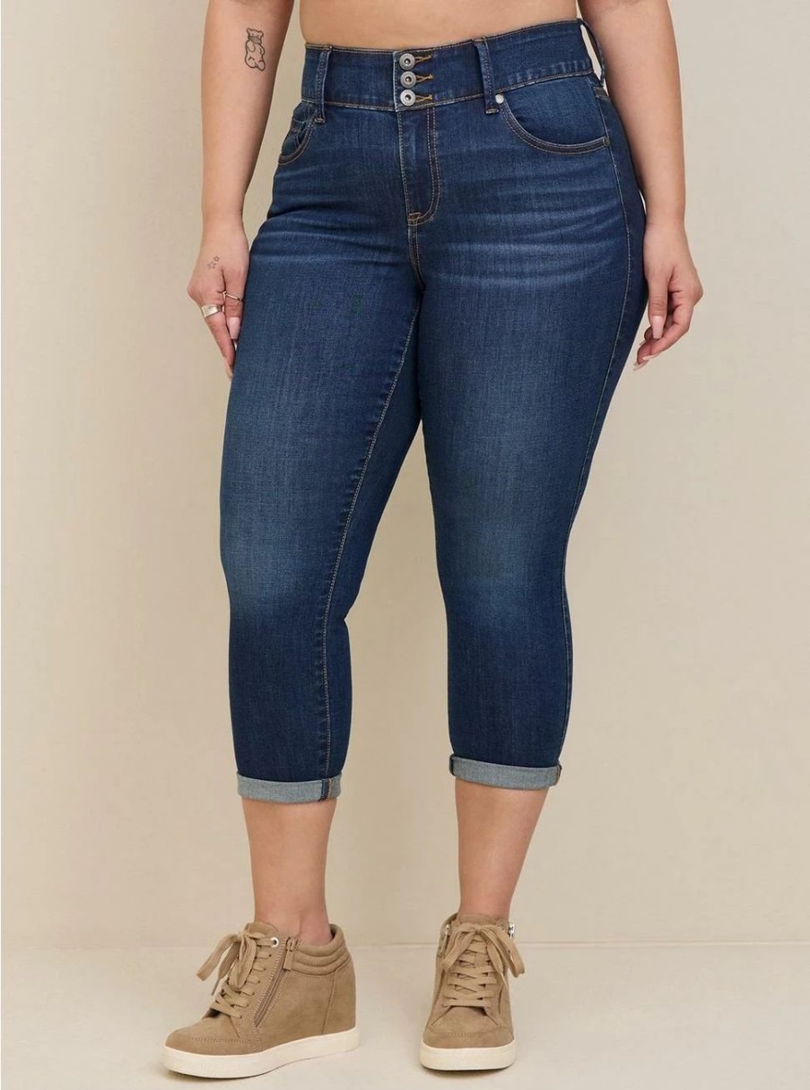 Jeans * | Torrid Crop Jegging Skinny Super Soft High-Rise Jean