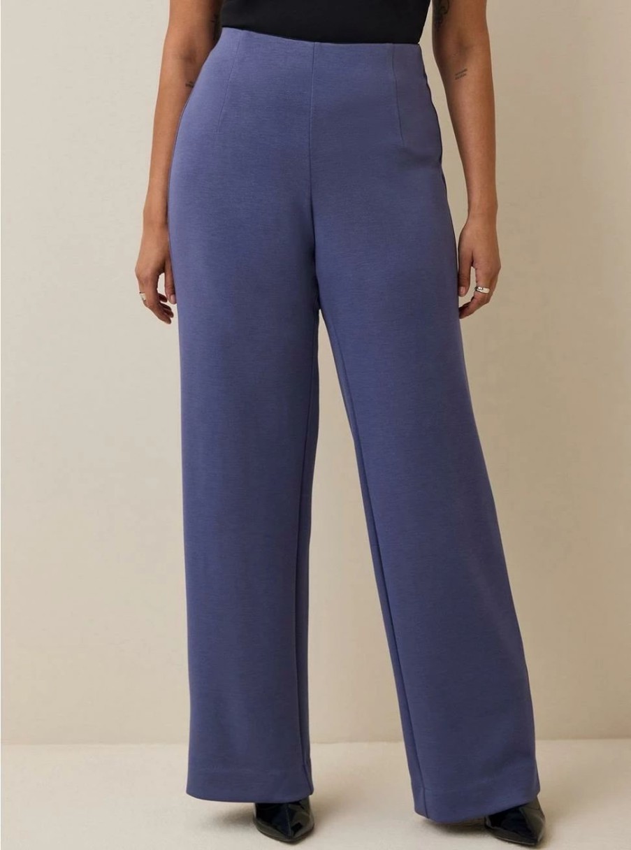 Bottoms * | Torrid Pull On Wide Leg Studio Cupro High Rise Pant (Tall)