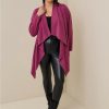 Jackets * | Torrid Brushed Ponte Drape Front Cardigan