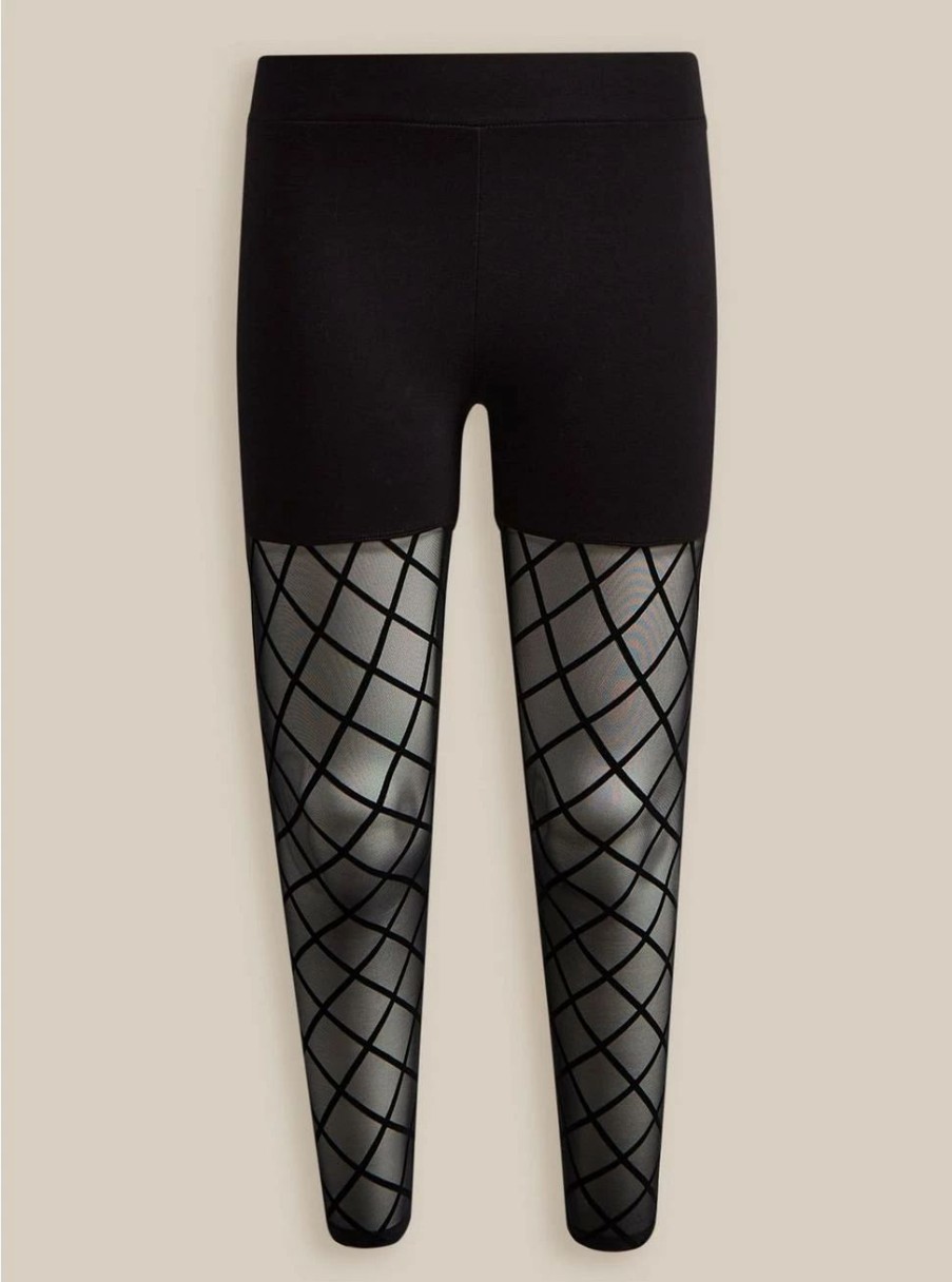 Bottoms * | Null Full Length Signature Waist Flocked Legging