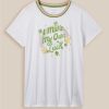 Tops * | Null My Own Luck Classic Fit Cotton Crew Neck Ringer Tee