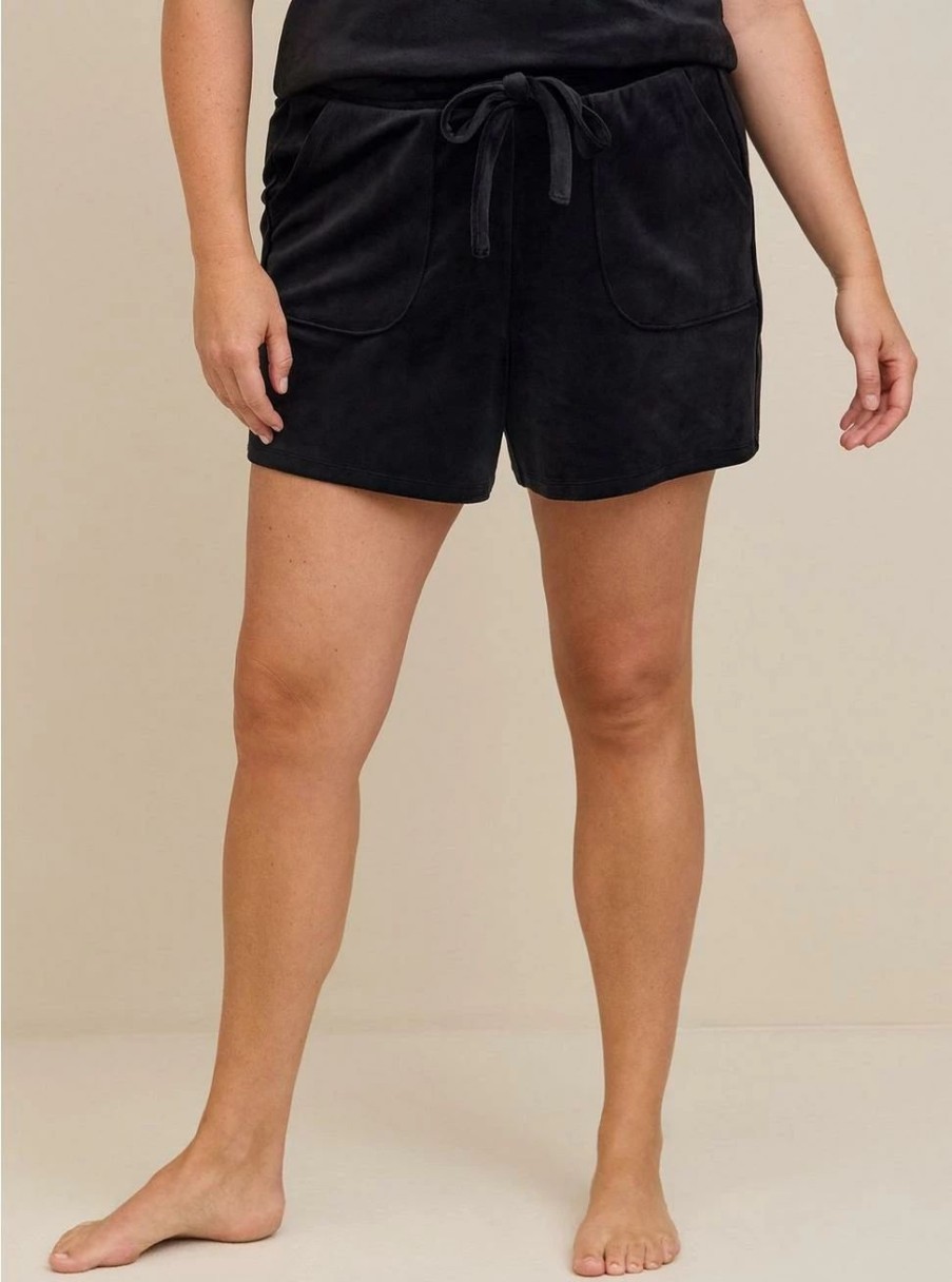 Bottoms * | Torrid Velour Relaxed Lounge Short