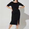 Dresses * | Torrid Midi Studio Cupro Bodycon Dress