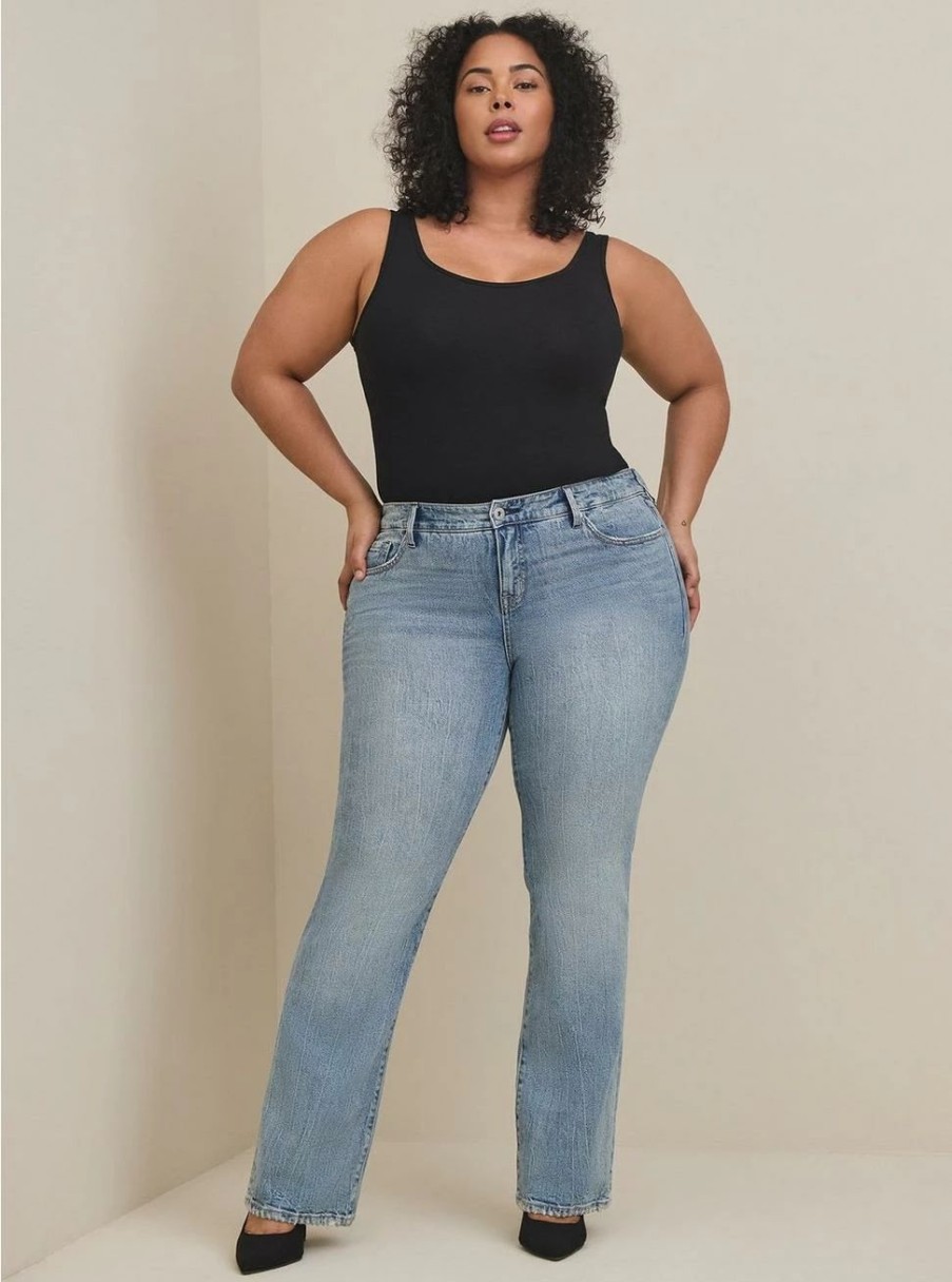 Jeans * | Torrid Slim Boot Classic Denim Mid-Rise Jean